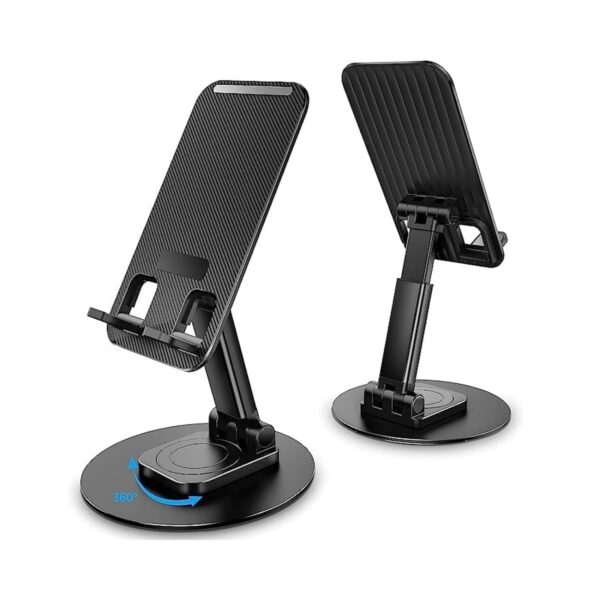 Asray Premium 360° Rotatable Mobile Phone Holder Stand | Stable Metallic Base | Adjustable & Foldable