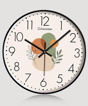 Auromin Designer Modern Wall Clock for Living Room Stylish Latest Auromin Designer Modern Wall Clock for Living Room Stylish Latest | Unique Wall Watch for Bedroom, Office, Kitchen, Hall| Decorative Clock for Home Decor & Wall Decoration Items (Cream-Abstract)