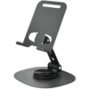 BROLAVIYA Metal Mobile Stand for Desk Adjustable Flexible Mobile Holder BROLAVIYA Metal Mobile Stand for Desk Adjustable Flexible Mobile Holder for Home Sturdy with Anti Slip Base for All Mobiles and Smartphones for Office Kitchen Bedroom - Grey (Grey)