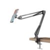BROLAVIYA Overhead Long Articulating Arm Mobile/Tablet Stand Mount, for 4 to 11 Diagonal inch Display, Black