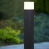 Bollard Outdoor 24 inch Pole Light for Home Decorative Exterior/Outdoor Light/Gate Light/Garden Lamp/Pillar Lamp/Gardner Lights, Grey (Pack of 4)