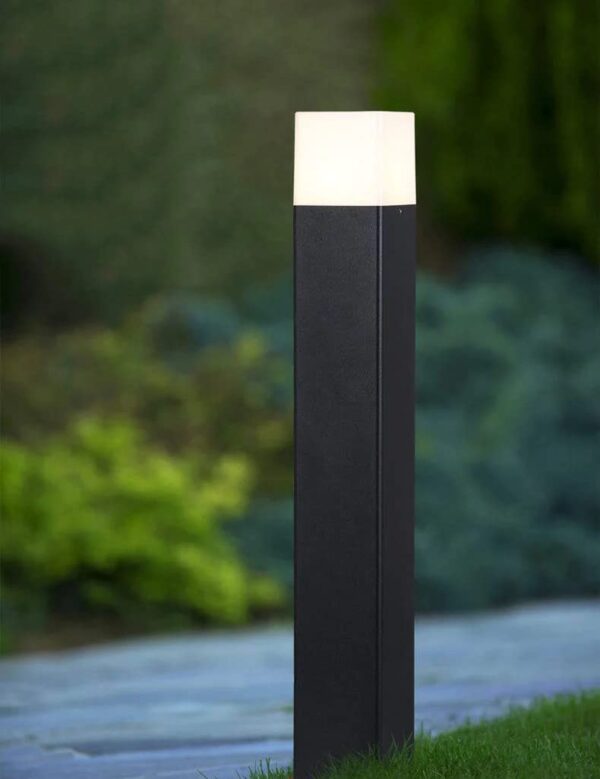 Bollard Outdoor 24 inch Pole Light for Home Decorative Exterior/Outdoor Light/Gate Light/Garden Lamp/Pillar Lamp/Gardner Lights, Grey (Pack of 4)