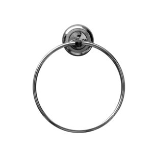 BonKaso FL-02 Stainless Steel Towel Ring for Bathroom/Wash Basin/Napkin-Towel Hanger (Chrome Finish)