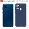 CEDO Back Cover for Samsung Galaxy M31 / F41 / M31 Prime | Camera Bump Protection & Inner Velvet Fabric Lining | Ultra Slim Matte Soft Rubberised Case Cover (Blue)