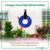 CINAGRO Durable Heavy Duty MS Garden Pipe Stand (Pack of 1 Hang with or Without Wall Mounting, Portable Irrigation Hose Hanger, Garden Pipe Holder Hook (Square Holder, MS Metal)
