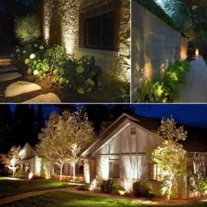 C&K 6W LED Outdoor Garden Spot and Spike IP65 Garden Light Lamp (Warm White)
