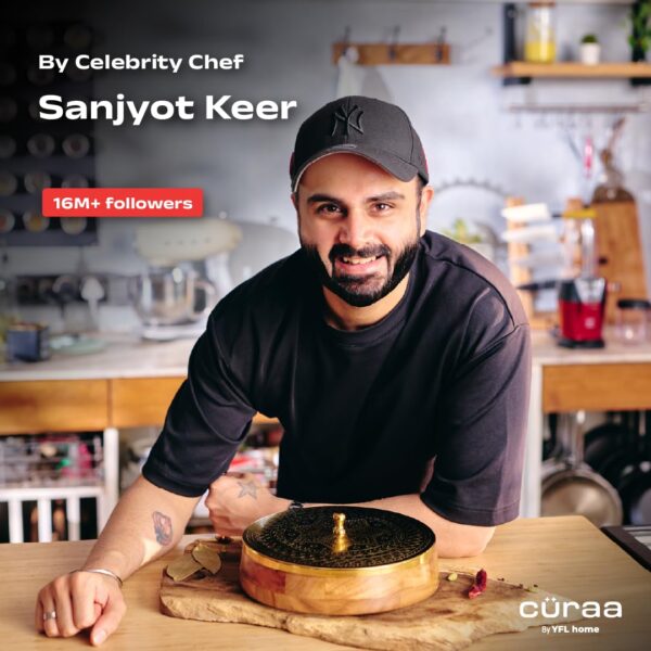 CÜRAA Spice Box for Kitchen with Spoon (Acacia Wood, 7 Detachable containers, 120 ML) | Masala box for Kitchen | Spice Storage Container | Stylish Masala Dani for gift