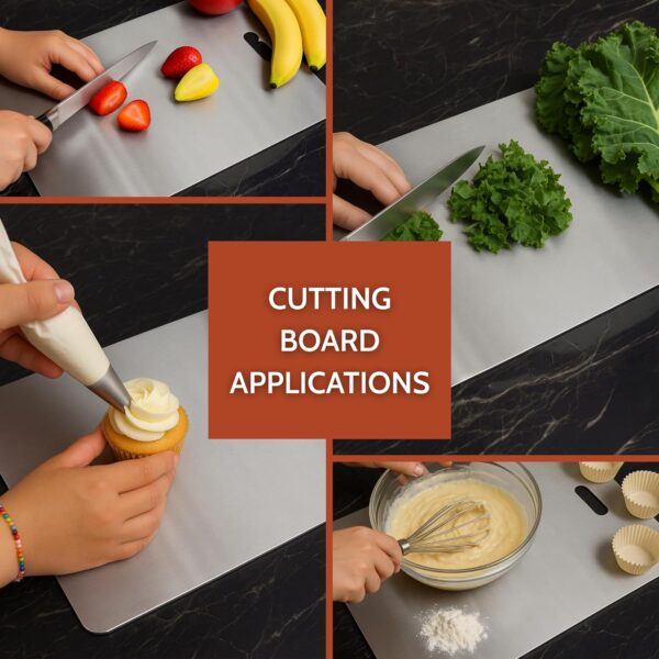 Clazkit-Large-Stainless-Steel-Chopping-Cutting-Board-VegetableFruitBread-Meat-Durable-Safe-Heavy-Duty-360-x-250-x-1mm.jpg Clazkit Large Stainless Steel Chopping Cutting Board Vegetable,Fruit,Bread & Meat Durable Safe & Heavy Duty (360 x 250 x 1mm)