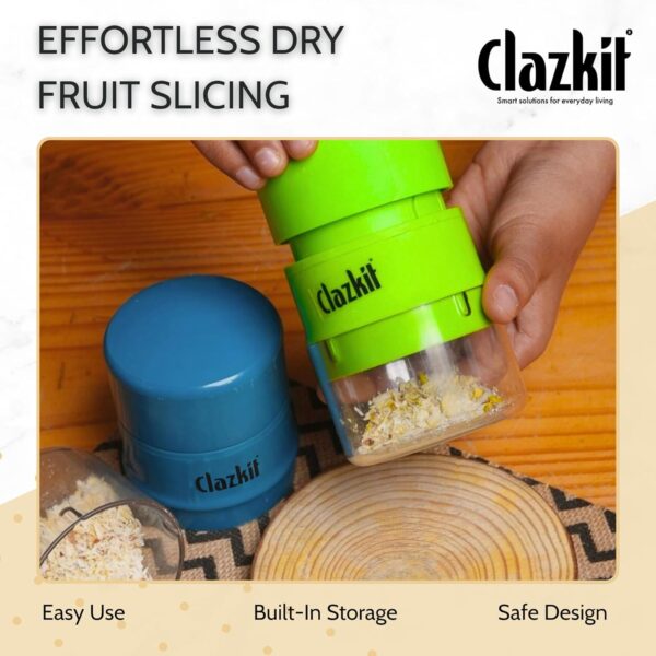 Clazkit-Precision-Cashews-Almond-CutterSlicer-Effortless-Slicing-with-Built-in-Storage-Convenience-Multicolor.jpg Clazkit Precision Cashews & Almond Cutter/Slicer : Effortless Slicing with Built-in Storage Convenience -Multicolor