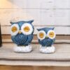 CraftVatika Resin Mother Owl with Baby Owl Decorative Showpiece, Handmade Owl Sculpture, Feng Shui Bird, Owl Bird Family Figurine, Gift for Kids, Uses for Living Room, Garden, Office Desk (Set of 2)