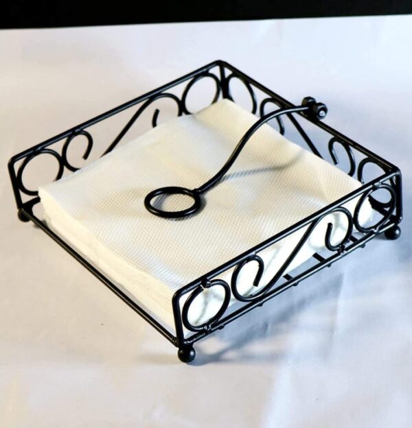 Craftland Metal Napkin Stand Tissue Paper Towel Holder for Dining Craftland Metal Napkin Stand Tissue Paper Towel Holder for Dining Table Décor Napkin Holder Dispenser for Kitchen Restaurant Hotel Office,Home Table Décor Item (Ring Tissue)