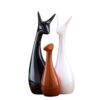Deer Family Showpieces | Decorative Item for Home Living Room | Antique Artpiece for TV Unit Centre Table | Gift for House Warming | Ceramic Figurine (Black Brown & White)