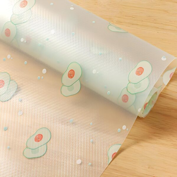 ESPERO Fridge Mats, Kitchen Mat EVA Food Grade Multipurpose Washable ESPERO Fridge Mats, Kitchen Mat EVA Food Grade Multipurpose Washable Anti Slip Mat/Sheet for Fridge, Shelf Liners for Kitchen Shelves, Table, Kitchen Drawer mat - 300 x 45 cm (Avocado)