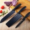 ESPERO Knife Set, Kitchen Knife Pack of 3 with Cover, Stainless Steel Knives for Kitchen| Sharp Edge Cutting Chef Knifes for Chopping Vegetables, Multipurpose Knife, Knife for Kitchen Use (3 Pcs Set)