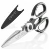 ESPERO Multi Purpose Made In Japan Kitchen Scissors, food scissors,Premium ESPERO Multi Purpose Made In Japan Kitchen Scissors, food scissors,Premium Stainless Steel Solid Kitchen Shears for Meat, Seafood, Chicken, Vegetables, Herbs, BBQ, Bottle Opener (Black)