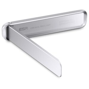 ESR Boost Phone Kickstand, Vertical and Horizontal Stand, Adjustable Angle, Compatible with iPhone Air 17 Pro Max 16e 16 15 14 13 12 Samsung Galaxy and More, Silver