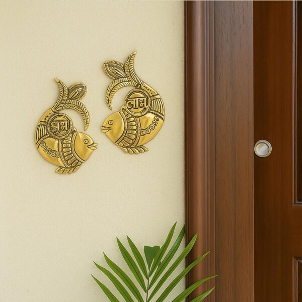 Ekhasa-100-Pure-Brass-Shubh-Labh-for-Door-Entrance-Traditional-Brass-Wall-Hanging-for-Main-Door-Home-Decor-Auspicious-Subh-Labh-Hanging-for-Diwali-Pooja-Gift-Purpose.jpg Ekhasa 100% Pure Brass Shubh Labh for Door Entrance | Traditional Brass Wall Hanging for Main Door & Home Decor | Auspicious Subh Labh Hanging for Diwali, Pooja & Gift Purpose