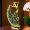Ekhasa Nostrae Female Peacock Dancer Show Pieces for Home Decor Living Room Decorative Items | Aesthetic Dancing Lady Showpieces Gift Item | Center Table Tv Office Desk Interior Statue Figurines