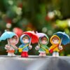 Ekhasa Nostrae Rainy Day Miniature Toys & Cute Miniatures Decorative Ekhasa Nostrae Rainy Day Miniature Toys & Cute Miniatures Decorative Items | Small Figurines for Home Decor | Desk Decoration Miniature Things, Gifts & Mini Showpieces Desk Decor (Set of 4)