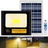 Epyz 50Watt Solar Flood Light Outdoor Waterproof with Remote Control for Home Automatic LED Lamp [ Pack of 1, Warm Yellow Light ] [ 4000mAh, 183LED ]-Light Power 50W - 4000mAh