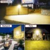 Epyz 50Watt Solar Flood Light Outdoor Waterproof with Remote Control for Home Automatic LED Lamp [ Pack of 1, Warm Yellow Light ] [ 4000mAh, 183LED ]-Light Power 50W - 4000mAh