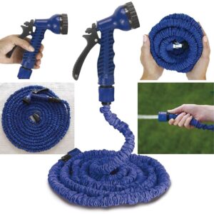 Expandable Magic Flexible Garden Hose Pipe 15 Meter with Spray Expandable Magic Flexible Garden Hose Pipe 15 Meter with Spray Gun – Plastic Watering for Gardening, Car Washing & Cleaning Lightweight Leakproof Water (Pack of 1)