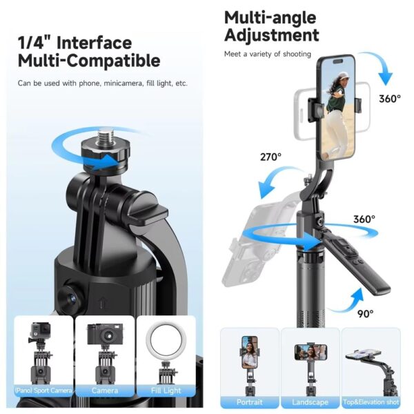 FKU-C17-Auto-Face-Tracking-AI-Gimbal-Selfie-Stick-Tripod-Stand-3-in-1-Multifunctional-Design-Detachable-Bluetooth-Remote-Compatible-for-iPhoneAndroid-Best-for-VloggingPhoto-Shoot.jpg FKU C17 Auto Face Tracking AI Gimbal Selfie Stick Tripod Stand 3 in 1 Multifunctional Design, Detachable Bluetooth Remote Compatible for iPhone/Android, Best for Vlogging/Photo Shoot