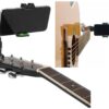 FKU Guitar Phone Holder for Mic Stand Music 360° Rotating Stand Mobile Holder