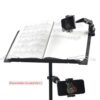 FKU Guitar Phone Holder for Mic Stand Music 360° Rotating Stand Mobile Holder