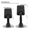 FKU Multifunctional Desktop Mobile Holding Stand with 360° Rotational Base Mobile Holder