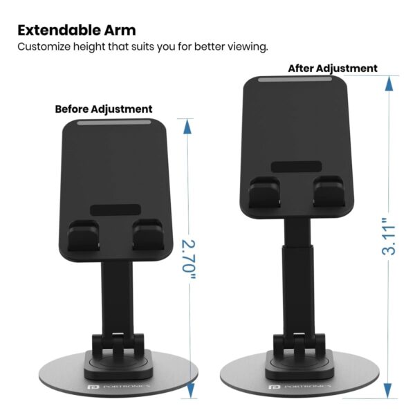 FKU Multifunctional Desktop Mobile Holding Stand with 360° Rotational Base Mobile Holder