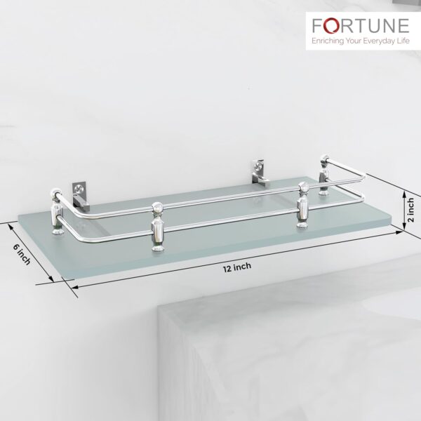 FORTUNE-Multi-Purpose-Wall-Hung-Frosted-Glass-Front-Bathroom-Shelf-with-Wall-Brackets-Storage-Holder-12-x-6-Inch-Pack-of-3.jpg FORTUNE Multi-Purpose Wall Hung (Frosted) Glass Front Bathroom Shelf with Wall Brackets, Storage Holder, 12 x 6 Inch - (Pack of 3)