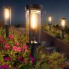 Fulminare Solar Pathway Lights Outdoor Waterproof, 4 Pack Bright Landscape Lights, Auto On/Off Yard Lights, Outdoor Solar Lights for Yard Garden Walkway Landscape Lawn Lighting (Pack of 4)