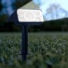 GIGALUMI GL-701 Solar Landscape Spotlight 49 LED 1500mAh Li-ion Battery GIGALUMI GL-701 Solar Landscape Spotlight 49 LED 1500mAh Li-ion Battery Outdoor Light 160lm Ground Spot Lamp with 1W Polysilicon Panel for Yard Garden Driveway Porch Patio (Pack of 1)