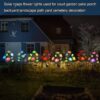 GIGALUMI GL-913 5 LED Solar Rose Garden Light with 2V Panel 600mAh Battery IP65 Waterproof Colour Changing 5 Flower Head Stake Lamp for Outdoor Lawn Pathway Decoration (Pack of 1, RGB)