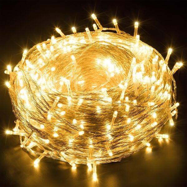 GIGAWATTS 38 LED 10.5M Copper Wire PowerPixel Fairy Lights | GIGAWATTS 38 LED 10.5M Copper Wire PowerPixel Fairy Lights | 360° Glow Decorative String Lights for Home, Diwali, Christmas, Weddings, Parties & Outdoor Décor (Pack of 1, Warm White)