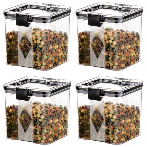 GOLWYN Air Tight Containers For Kitchen Storage Set, Fridge Storage GOLWYN Air Tight Containers For Kitchen Storage Set, Fridge Storage Boxes, Kitchen Containers Set (700 Ml Set Of 4)(Plastic), Transparent