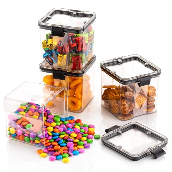 GOLWYN-Air-Tight-Containers-For-Kitchen-Storage-Set-Fridge-Storage-Boxes-Kitchen-Containers-Set-700-Ml-Set-Of-4Plastic-Transparent.jpg GOLWYN Air Tight Containers For Kitchen Storage Set, Fridge Storage Boxes, Kitchen Containers Set (700 Ml Set Of 4)(Plastic), Transparent