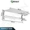 GRIVAN Stainless Steel Folding Towel Racks for Bathroom, Towel Racks, Folding Towel Stand, Bathroom Towel Holder, Bathroom Stand, Bathroom Accessories and Fittings