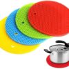 Gadget Deals Silicone Trivets Mats - Hot Mats for Dining Table & Kitchen Counter - Pack of 4