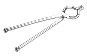 Ganesh Stainless Steel - Matt Finish Pakkad - Kitchen Pincers - Sansi - Regular Kitchen Tool -8MM