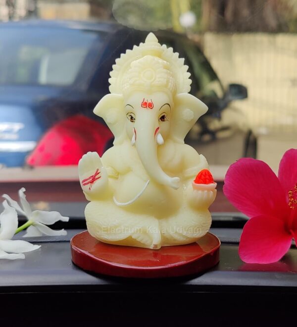 Ganesha-Idol-on-MDF-Base-Figurines-for-Car-Dashboards-Office-Desks-Home-Festive-Gifts-Mukut-Ivory-MDF.jpg Ganesha Idol on MDF Base | Figurines for Car Dashboards, Office, Desks, Home | Festive Gifts (Mukut Ivory MDF)
