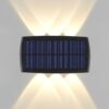 Gesto 6W Solar Up Down Wall Sconce Light – Waterproof Gesto 6W Solar Up Down Wall Sconce Light – Waterproof 2-Way Led Outdoor Wall Lamp With 1200mAh Battery |Auto Day Off & Night On | Exterior Light for Garden, Farm,Elevation,Fence,Balcony, Patio, Stairs