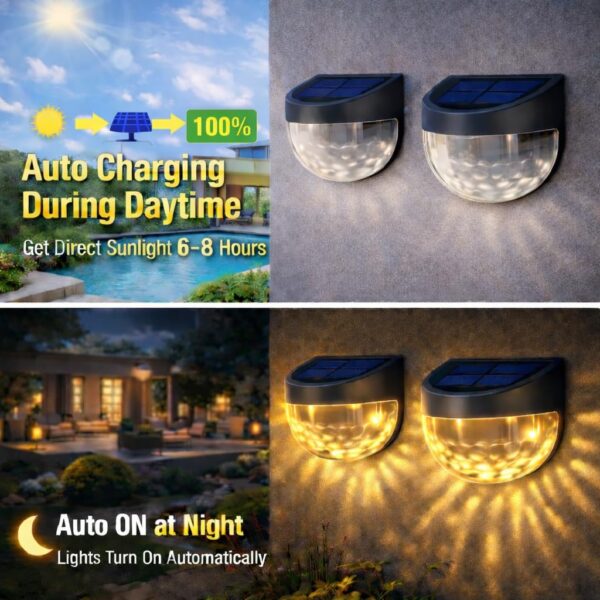 Gesto-Solar-Wall-Lights-Outdoor-Waterproof-IP65Warm-White-Fence-Light-with-Decorative-Ray-Lighting-Effect-Auto-ONOff-Dusk-to-Dawn-Garden-Wall-Lamp-for-Patio-Pathway-DeckBalconies-Pack-of-2.jpg Gesto Solar Wall Lights Outdoor Waterproof IP65,Warm White Fence Light with Decorative Ray Lighting Effect, Auto ON/Off Dusk to Dawn, Garden Wall Lamp for Patio, Pathway, Deck,Balconies - Pack of 2