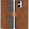 GoldKart Flip Back Cover Case for Samsung Galaxy M05 / GoldKart Flip Back Cover Case for Samsung Galaxy M05 / A05 / F05 | Dual-Color Leather Finish | Inbuilt Stand & Pockets | Flip Cover for Samsung Galaxy M05 / A05 / F05 (Faux Leather, Brown)