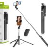 HOLD UP 67Inch/ 170cm Long Selfie Stick Tripod Stand with Wireless Remote, Long Tripod Stand with 360° Rotation, Compatible with Mobile/GoPro for Travel,Compatible with iPhone and All Smartphones