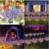 HORSEA Solar Garden Lights Outdoor Decorative Lavender Tree Light, Warm White LED Solar Powered Waterproof Pathway Lamp for Lawn Yard Patio Home Landscape Décor
