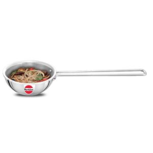 Hawkins 1.5 Cup Tadka Pan, 360 ml Triply Stainless Steel Hawkins 1.5 Cup Tadka Pan, 360 ml Triply Stainless Steel Pan, Silver (STP15)