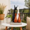 Home-Decor-Lucky-Deer-Family-Statue-Piano-Finish-Ceramic-Figures-Set-of-4-Brown-Black-White.jpg Home Decor Lucky Deer Family Statue Piano Finish Ceramic Figures - (Set of 4, Brown, Black, White)