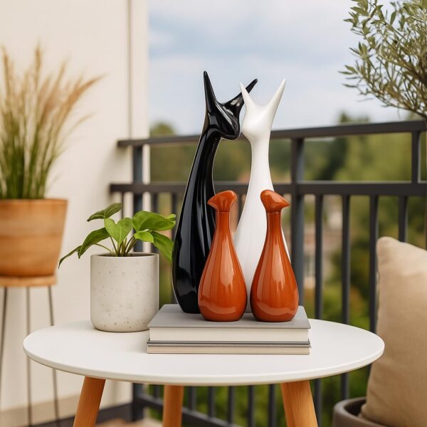 Home-Decor-Lucky-Deer-Family-Statue-Piano-Finish-Ceramic-Figures-Set-of-4-Brown-Black-White.jpg Home Decor Lucky Deer Family Statue Piano Finish Ceramic Figures - (Set of 4, Brown, Black, White)